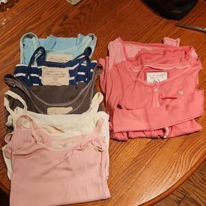 Abercrombie & Fitch Womens T-shirts in Pink, Blue, and White